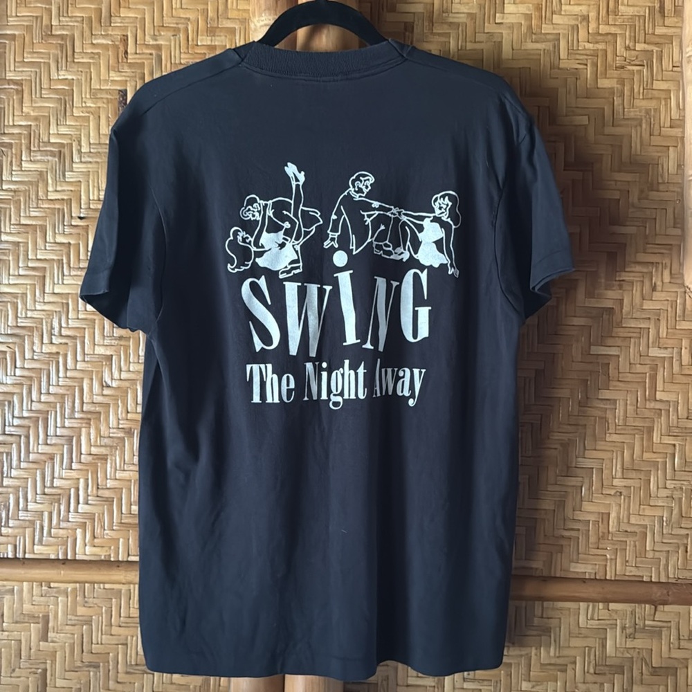Vintage black single stitch tee USSDC Virginia State Swing Dance Championships l